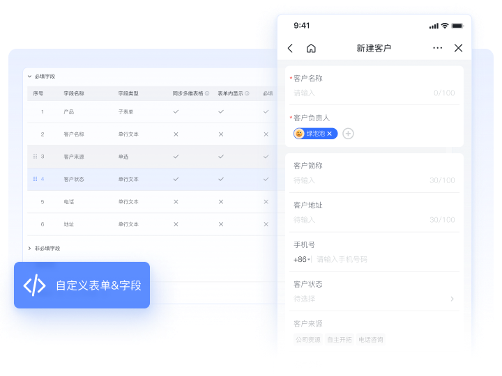 自定义表单&字段